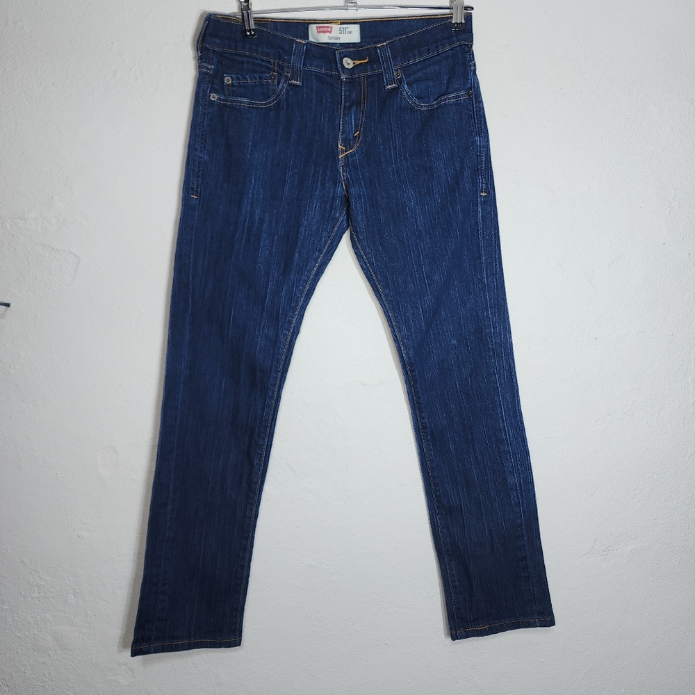 Levi's 511 Skinny Jeans Mens 30x30 Dark Wash Slim Denim Classic